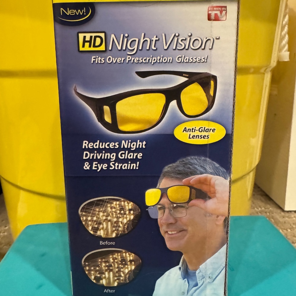 HD Night Vision Glasses with Anti-Glare Lenses